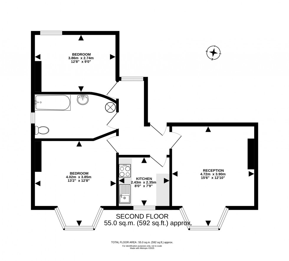 Floorplan for Park Terrace, Llandrindod Wells, Powys