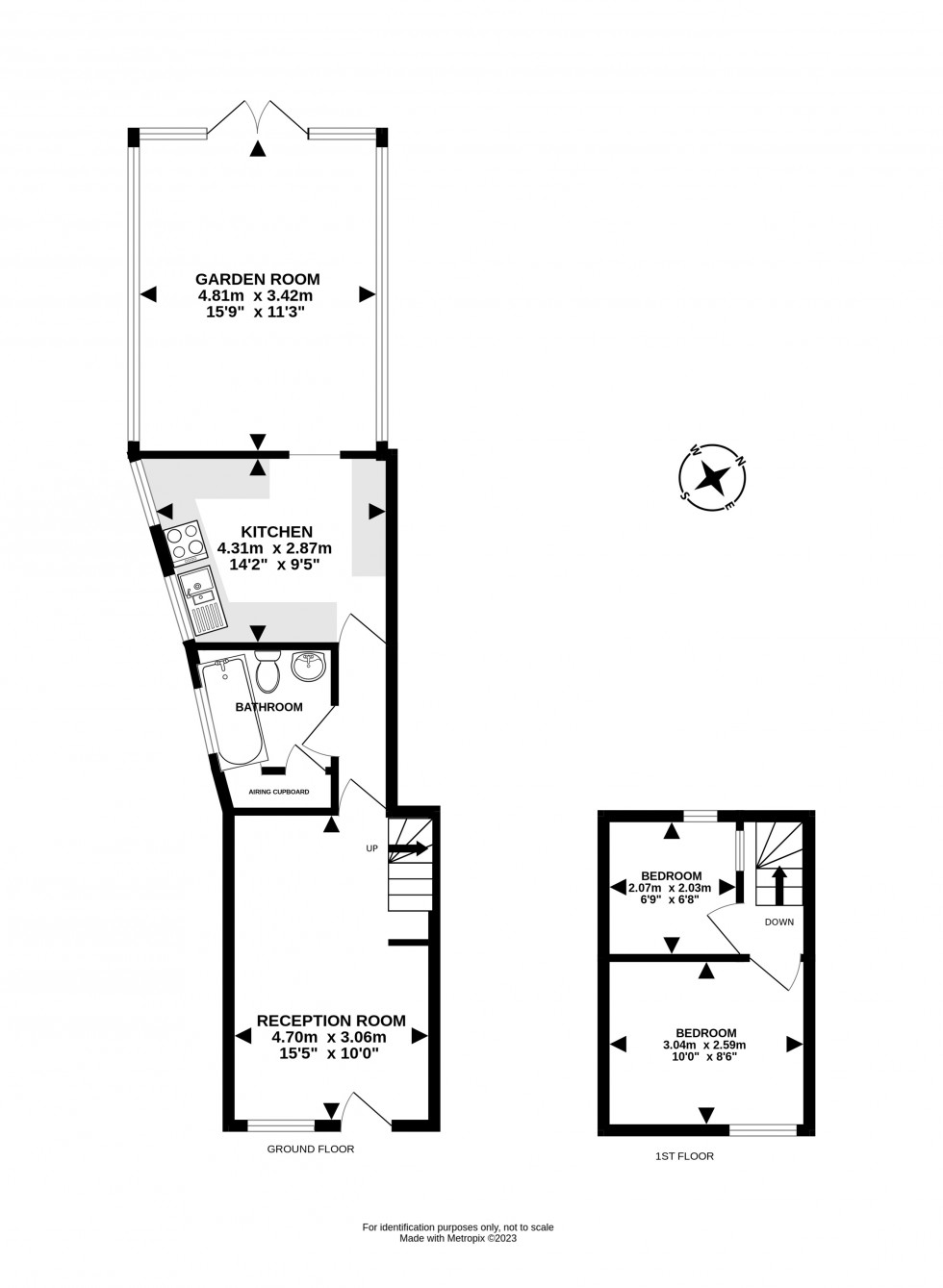 Floorplan for Church Street, Rhayader, Powys