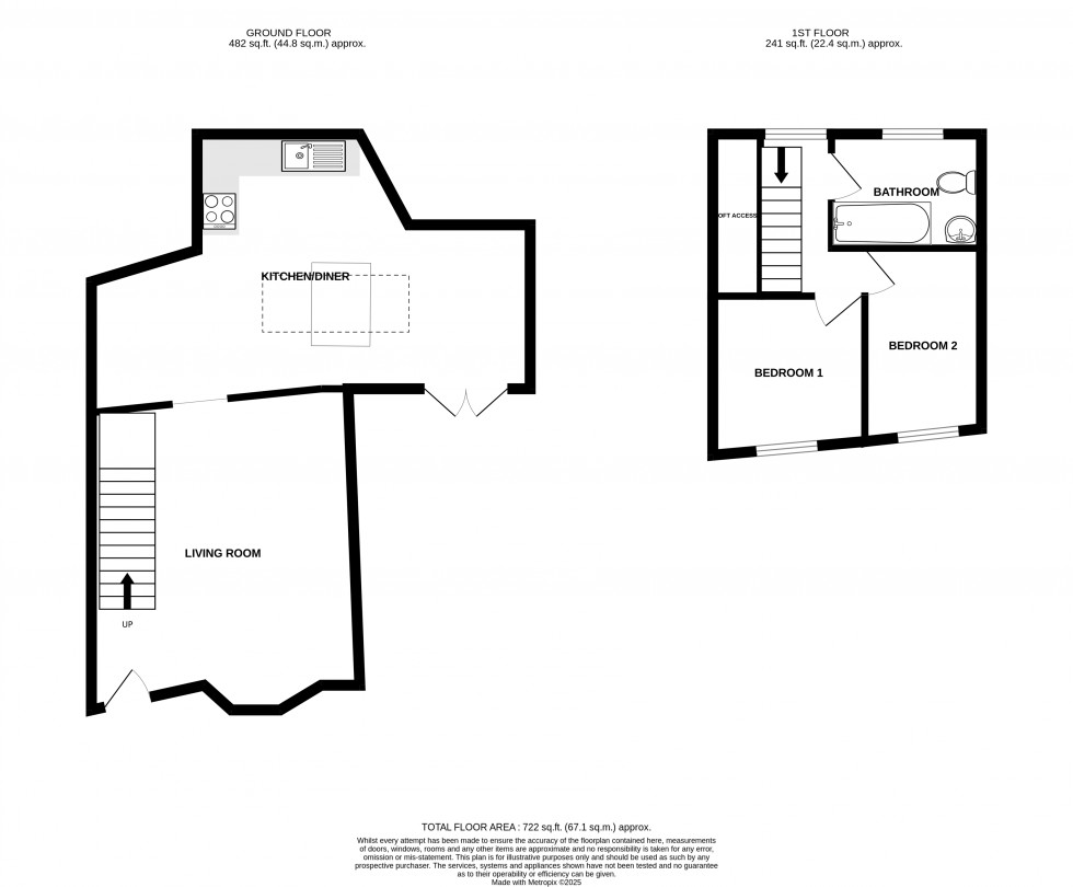 Floorplan for The Avenue, Brecon, Powys