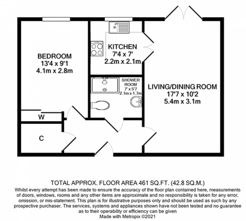Floorplan for Heol Gouesnou, Brecon, Powys