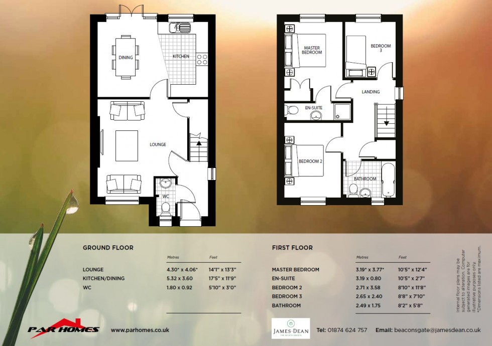 Floorplan for Hoggan Park, Brecon, Powys