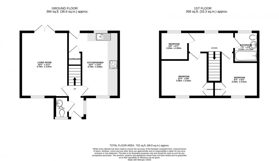 Floorplan for Bwlch, Brecon, Powys