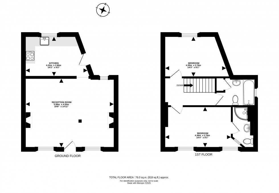Floorplan for Erwood, Builth Wells, Powys