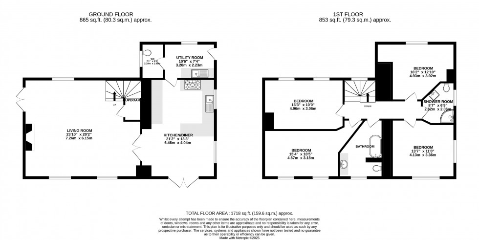 Floorplan for Llanfihangel-Nant-Bran, Brecon, Powys