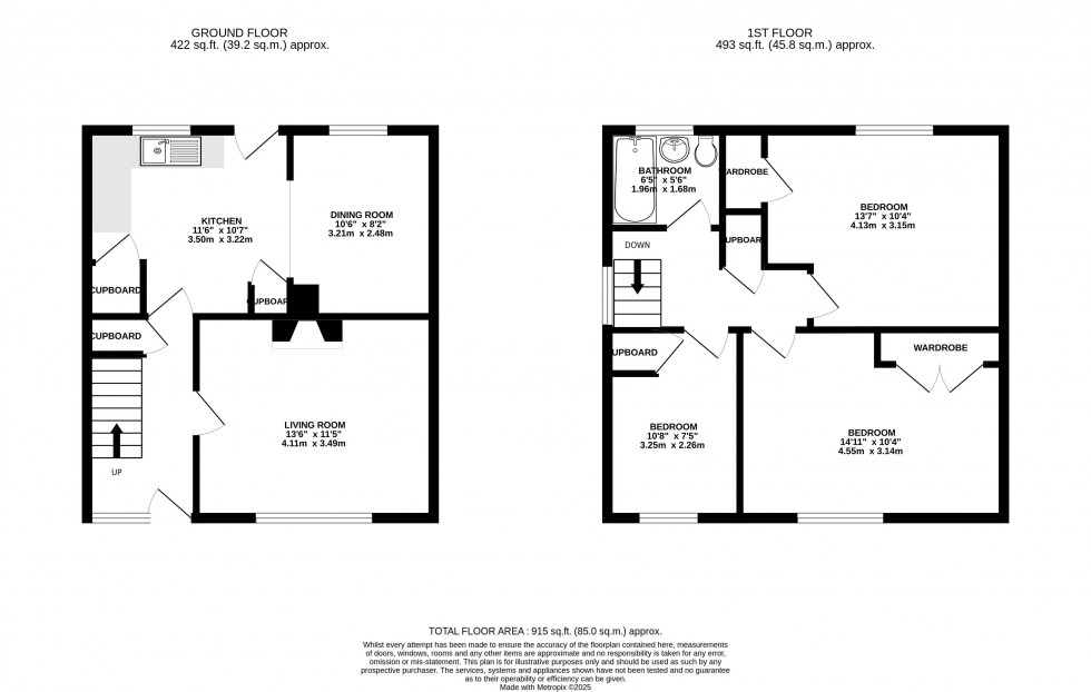Floorplan for Adelaide Gardens, Brecon, Powys