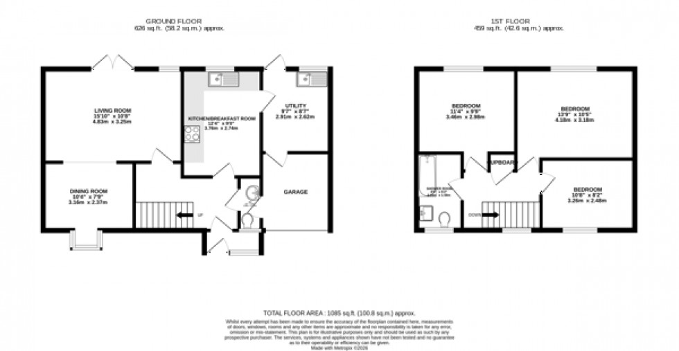 Floorplan for Beacons Park, Brecon, Powys