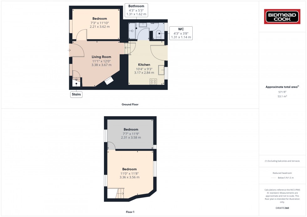 Floorplan for High Street, Ruardean, Gloucestershire