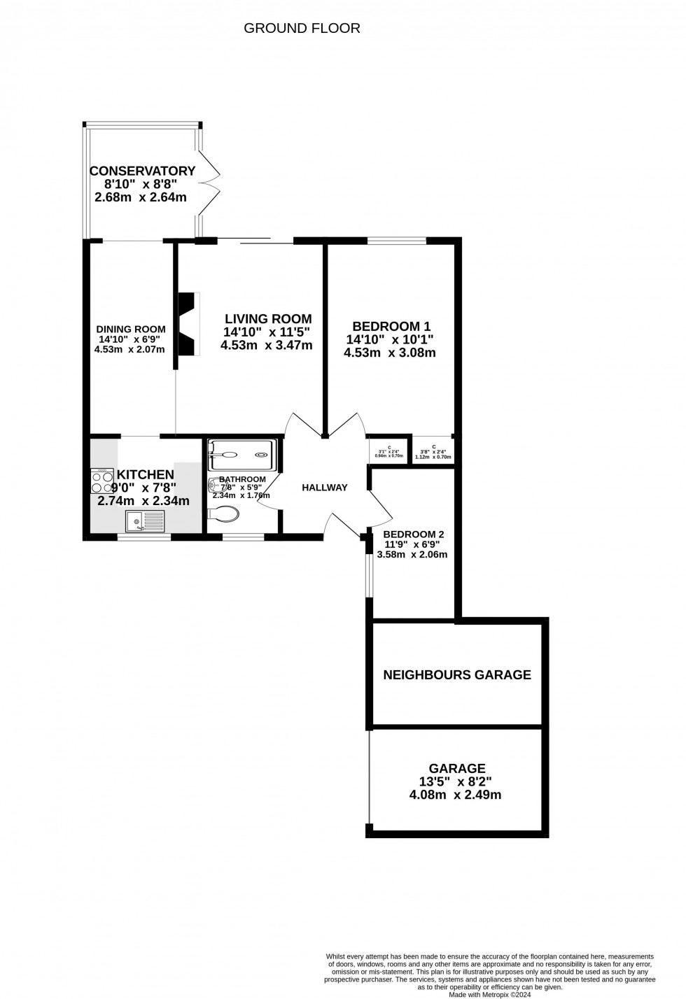 Floorplan for Pontwillm, Brecon, Powys