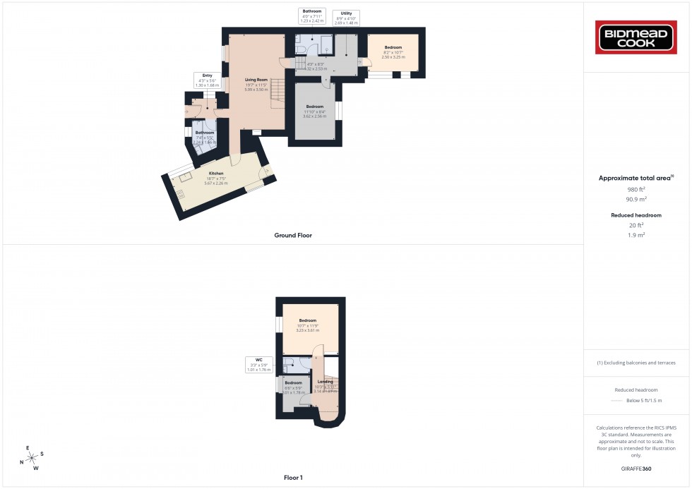 Floorplan for Ruardean Woodside, Ruardean, Gloucestershire