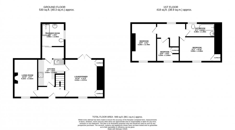 Floorplan for Defynnog, Brecon, Powys