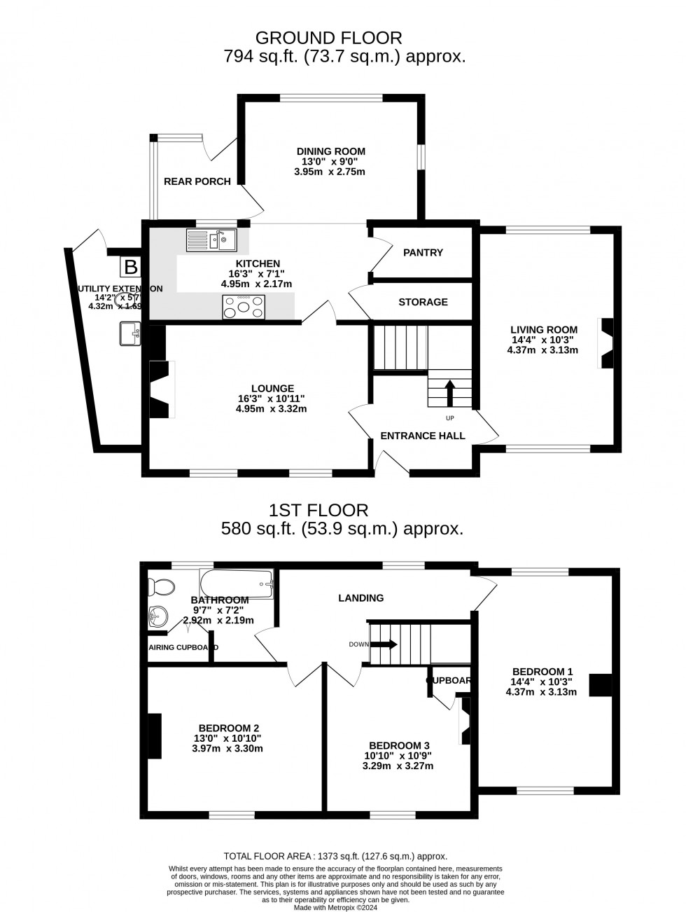 Floorplan for Llanbedr, Crickhowell, Powys
