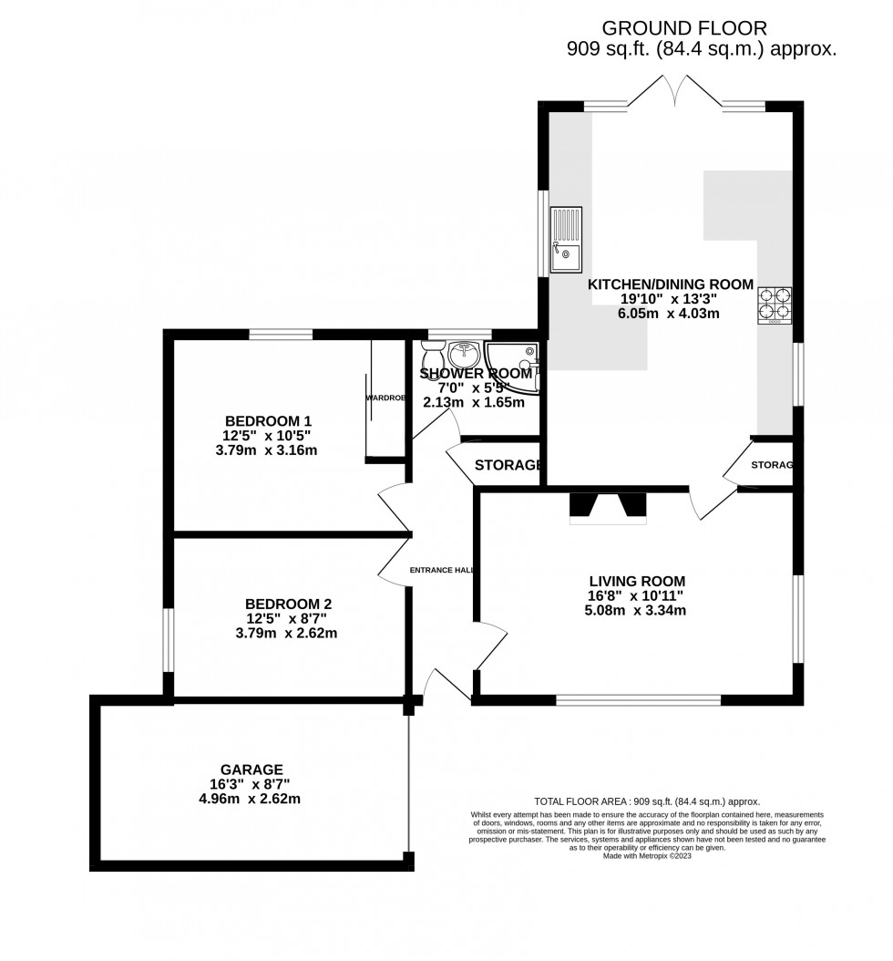 Floorplan for Govilon, Abergavenny, Monmouthshire