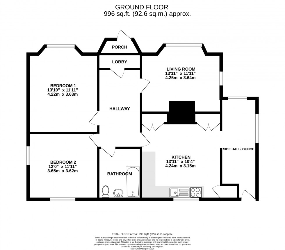 Floorplan for Pen Y Bryn, Brecon, Powys
