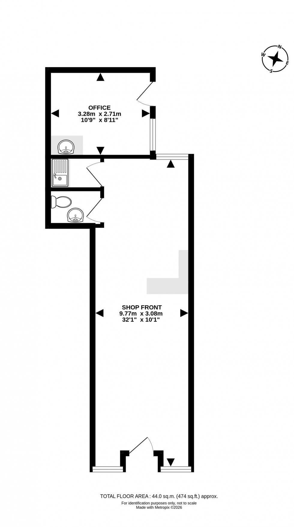Floorplan for High Street, Builth Wells, Powys
