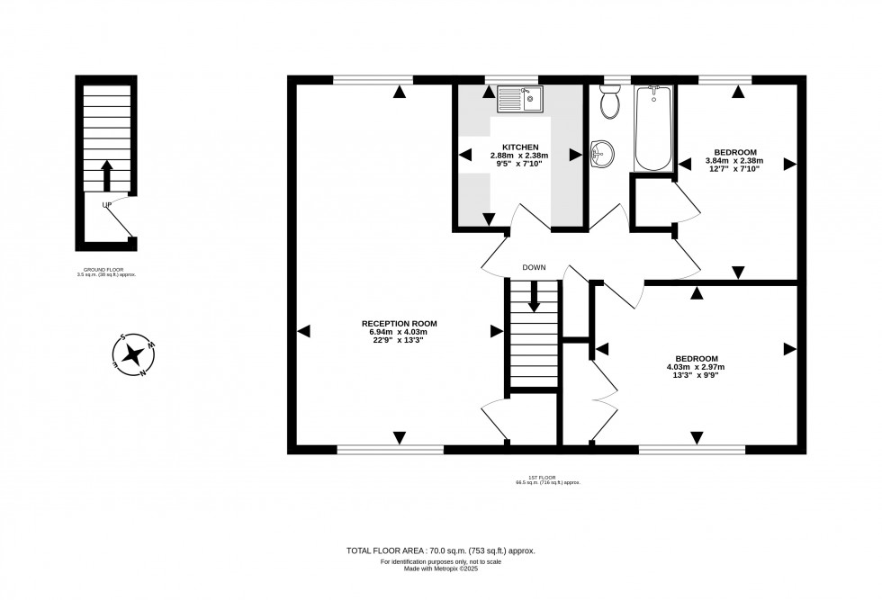Floorplan for Oakwood Close, Builth Wells, Powys