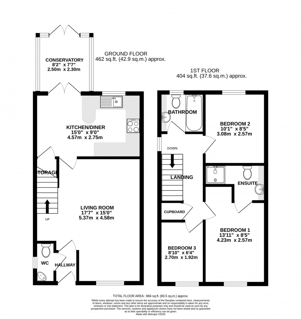 Floorplan for Llanfoist, Abergavenny, Monmouthshire
