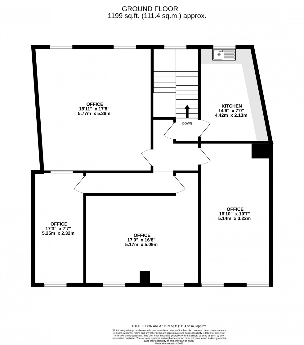 Floorplan for Bulwark, Brecon, Powys