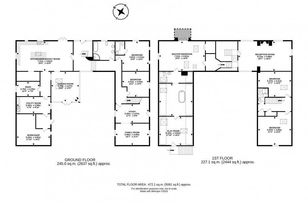 Floorplan for Erwood, Builth Wells, Powys