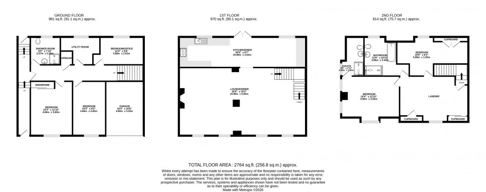 Floorplan for Mount Street, Brecon, Powys
