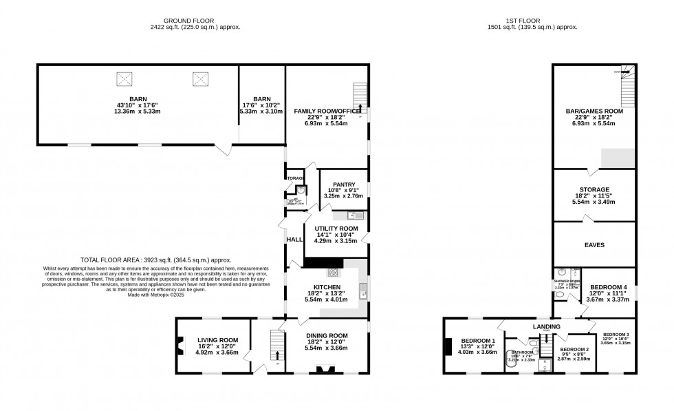 Floorplan for Llanover, Abergavenny, Monmouthshire