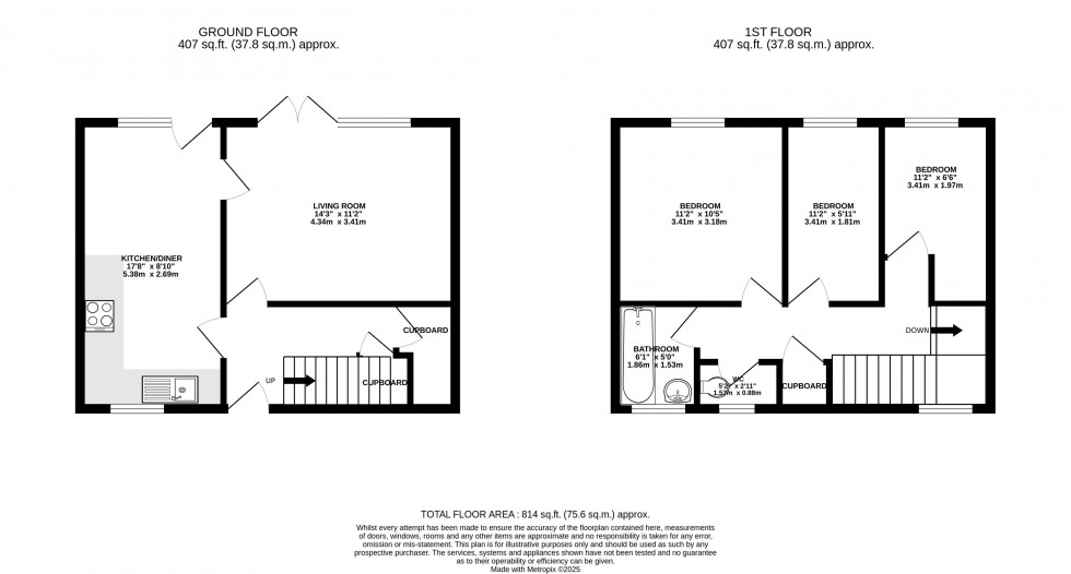 Floorplan for Maes Y Ffynnon, Brecon, Powys