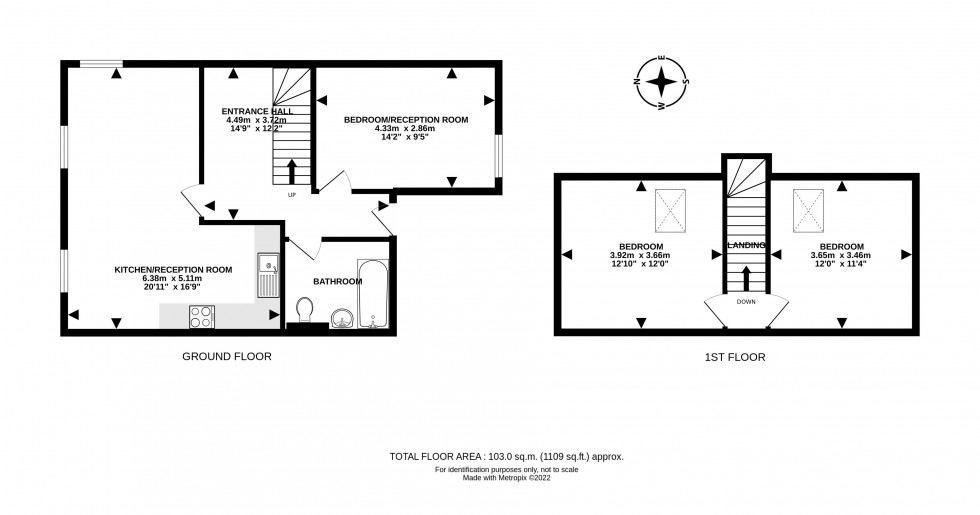 Floorplan for Temple Street, Llandrindod Wells, Powys