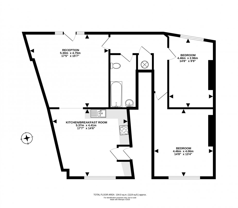 Floorplan for Irfon Crescent, Llanwrtyd Wells, Powys