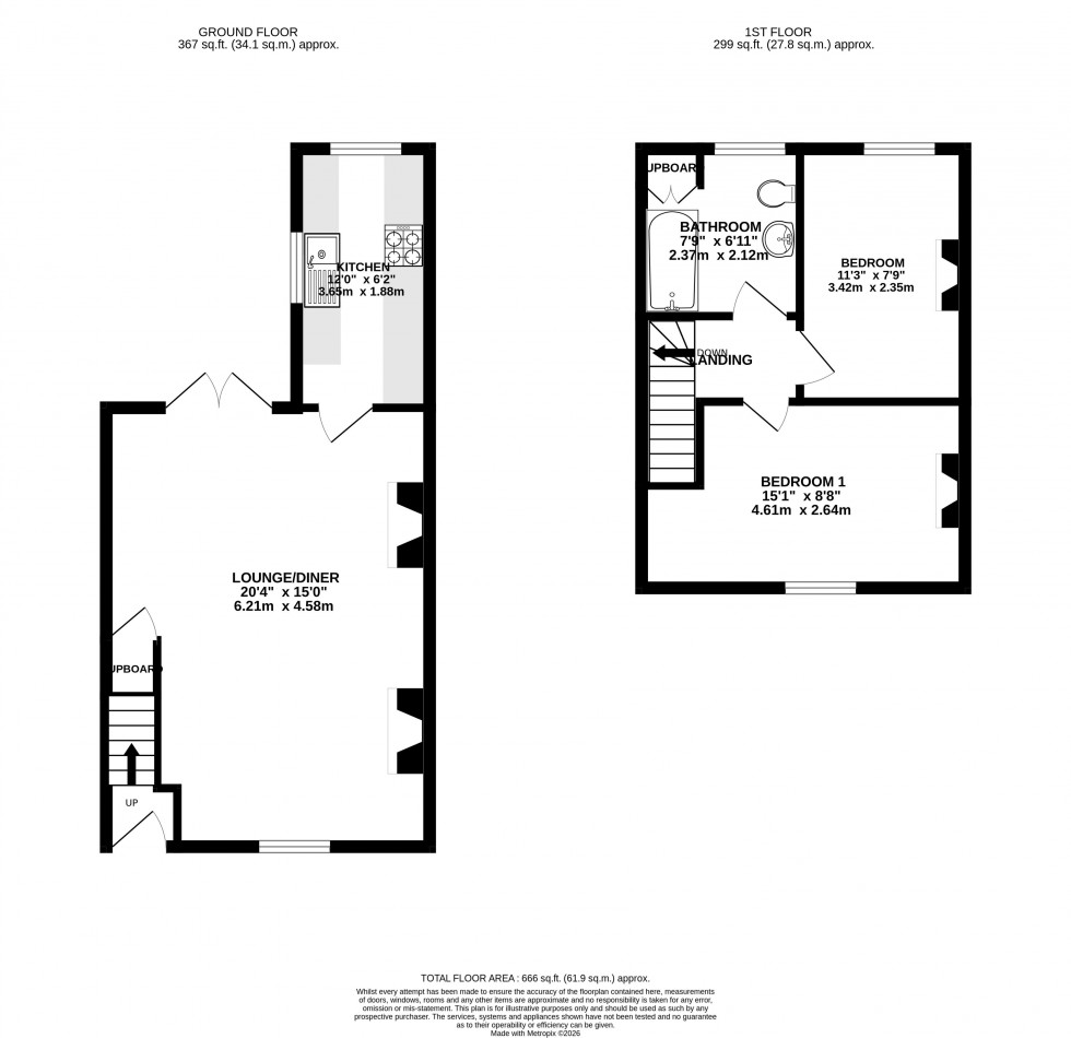 Floorplan for North Road, Brecon, Powys