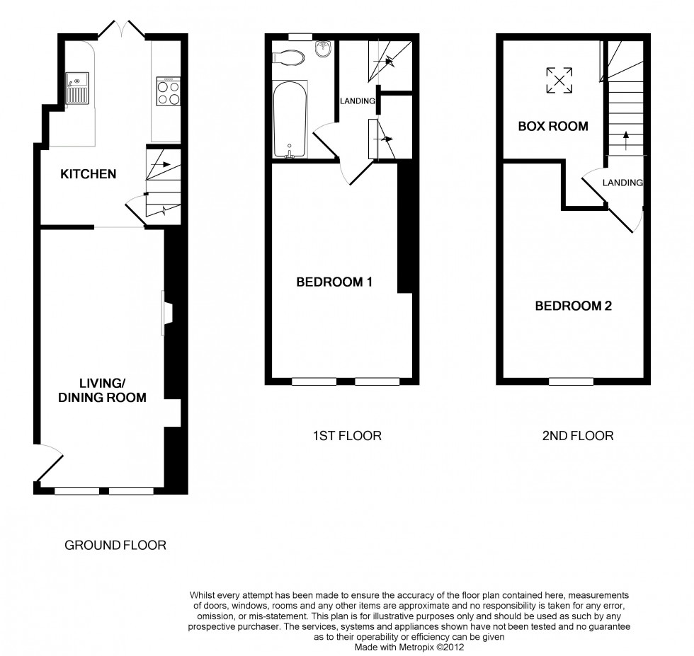 Floorplan for The Struet, Brecon, Powys