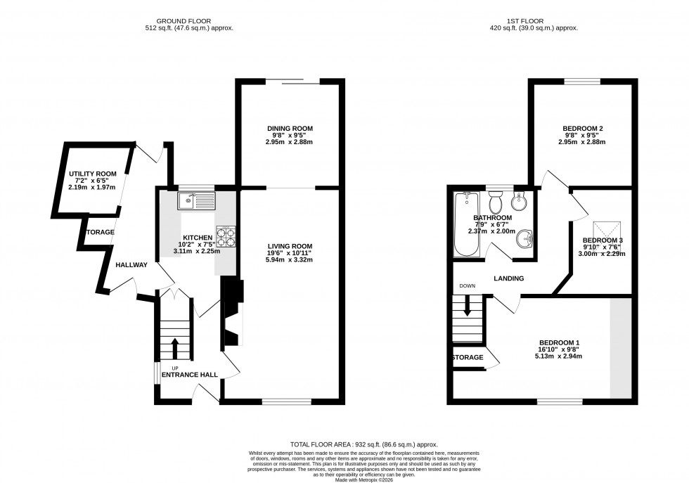 Floorplan for Old Barn Way, Abergavenny, Monmouthshire