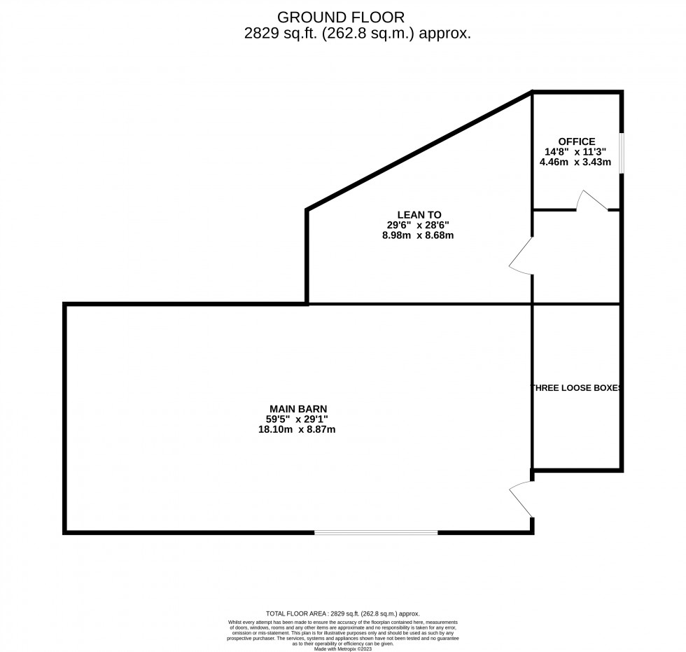 Floorplan for Llanddew, Brecon, Powys