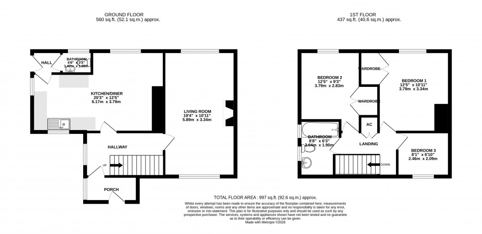 Floorplan for Llanover, Abergavenny, Monmouthshire