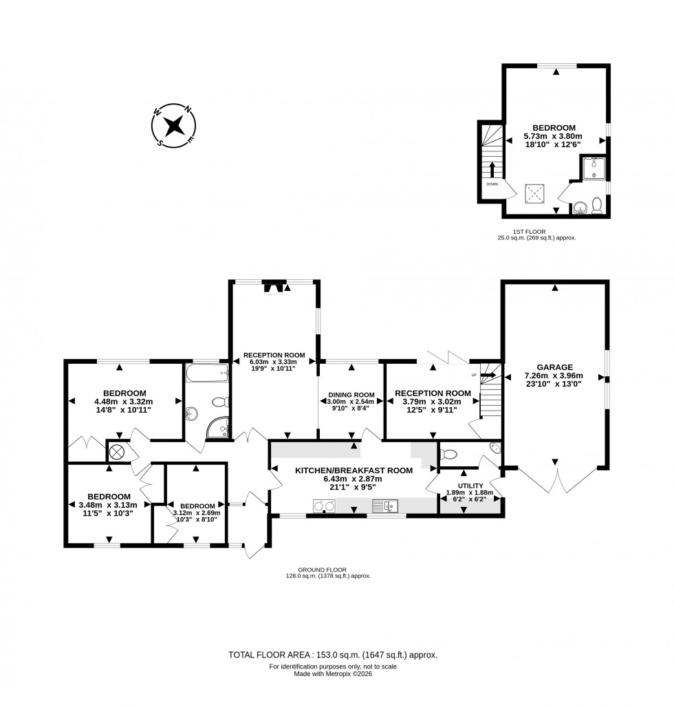 Floorplan for Cefn Gorwydd, Llangammarch Wells, Powys