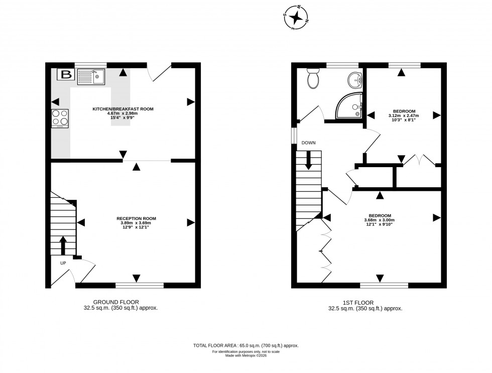 Floorplan for Maes Cottage Estate, Rhayader, Powys