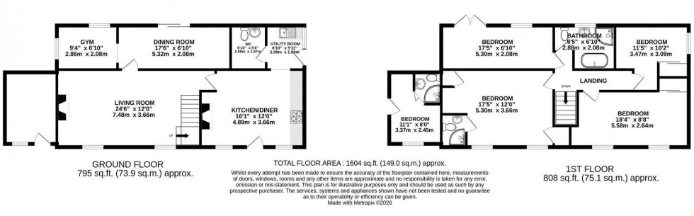 Floorplan for Clydach, Abergavenny, Monmouthshire