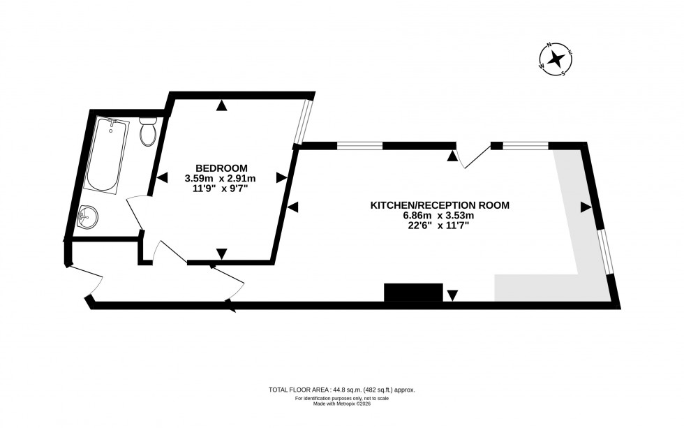 Floorplan for Irfon Crescent, Llanwrtyd Wells, Powys