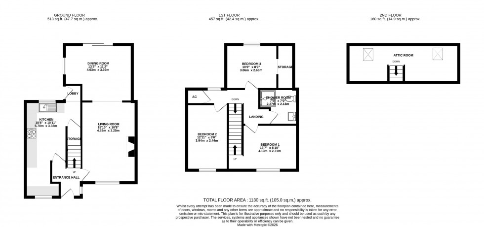 Floorplan for Mardy, Abergavenny, Monmouthshire