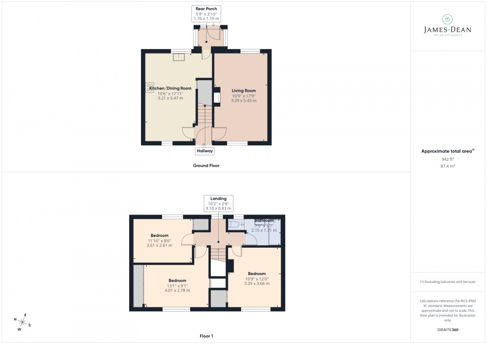 Floorplan for Kingsmead, Newnham, Gloucestershire