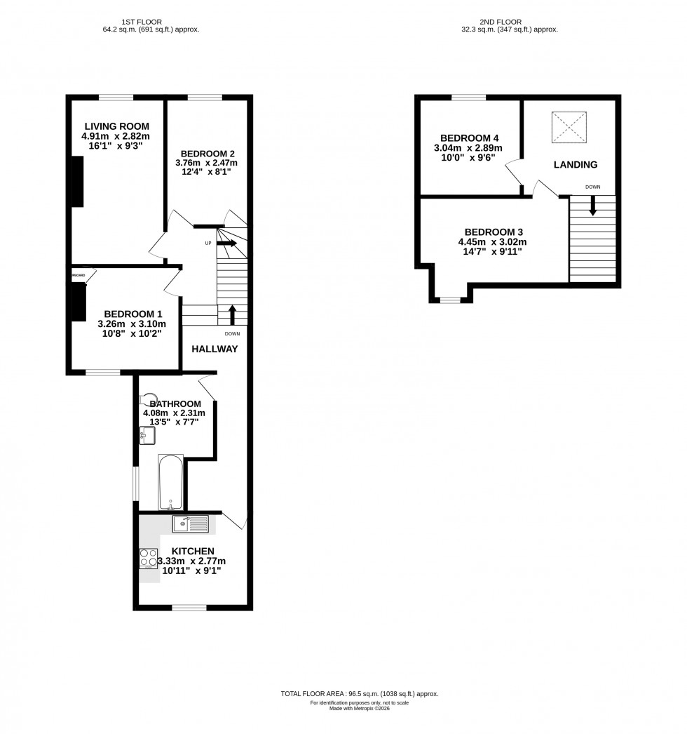 Floorplan for Middleton Street, Llandrindod Wells, Powys
