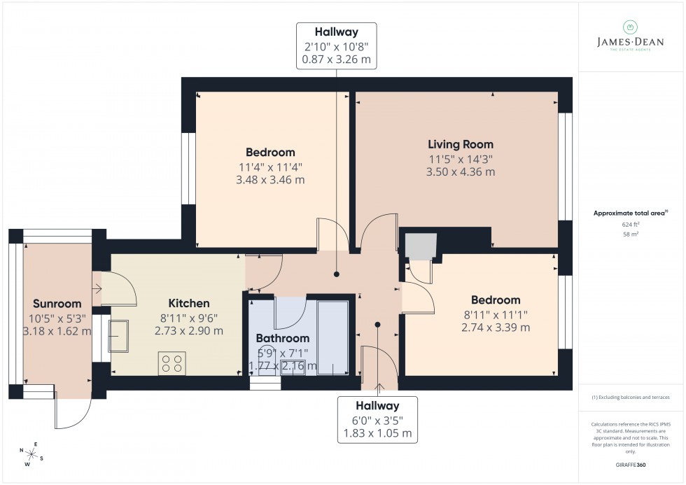 Floorplan for Oakhill Road, Mitcheldean, Gloucestershire