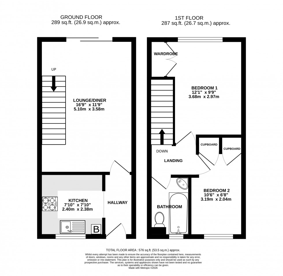 Floorplan for Gavenny Way, Abergavenny, Monmouthshire