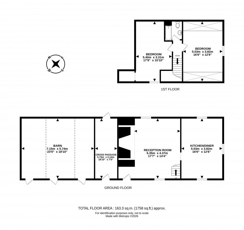 Floorplan for Franksbridge, Llandrindod Wells, Powys