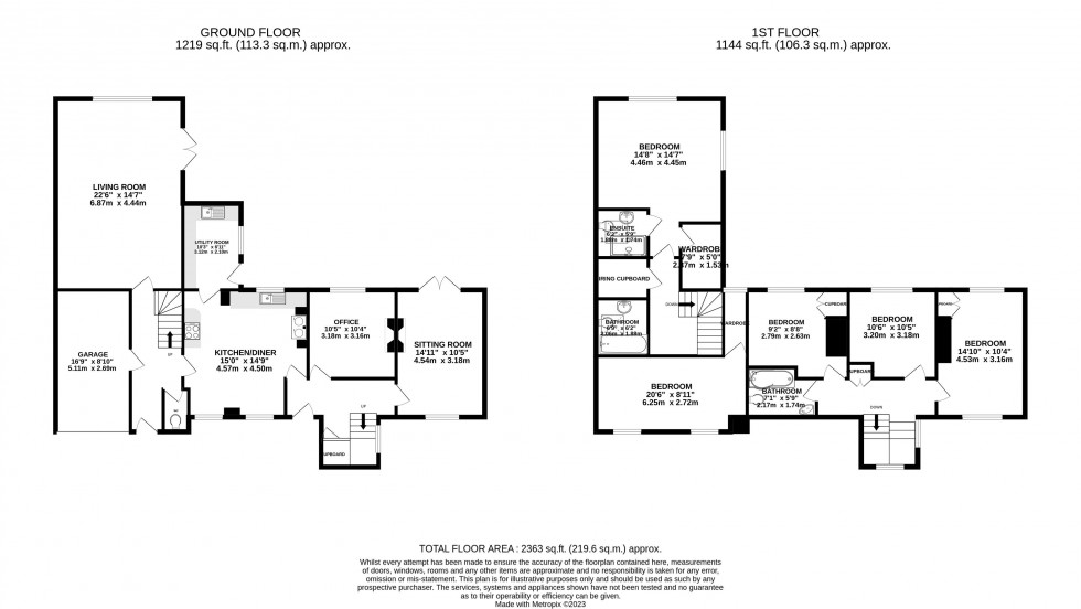 Floorplan for Llanfrynach, Brecon, Powys