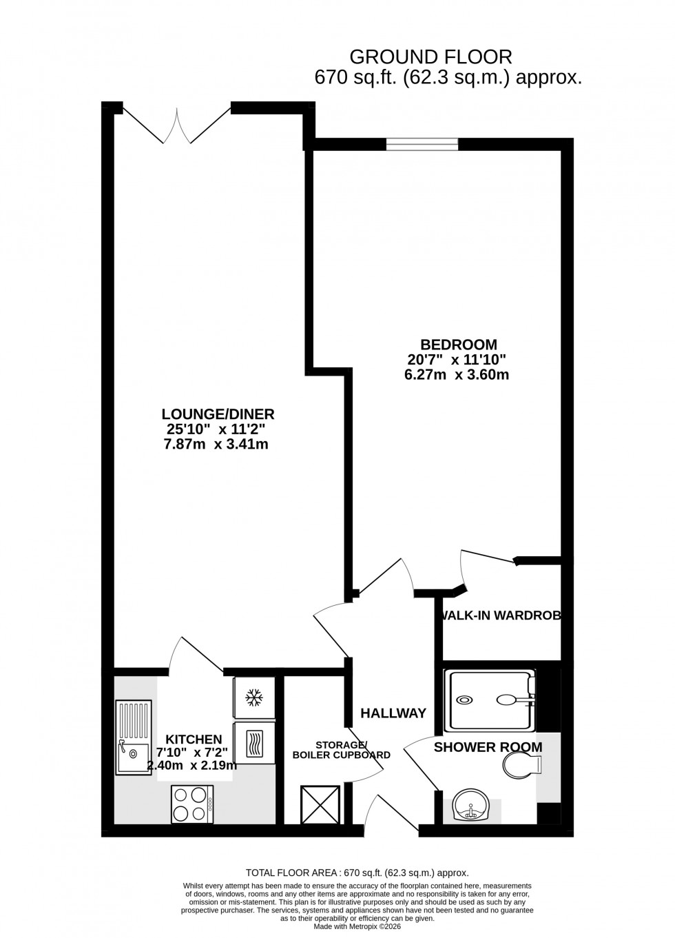 Floorplan for Monmouth Road, Abergavenny, Monmouthshire