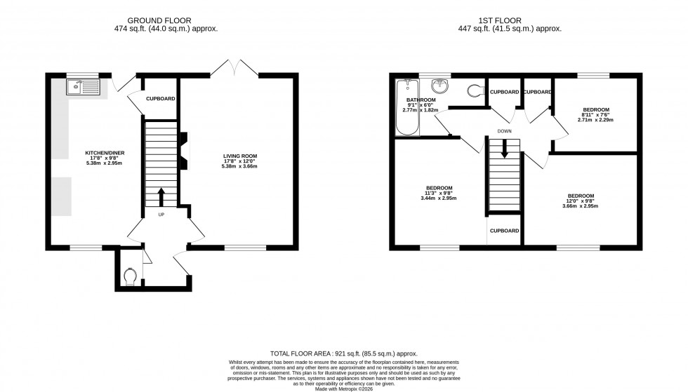 Floorplan for Dan Y Crug, Brecon, Powys