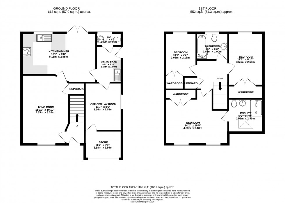 Floorplan for Hoggan Park, Brecon, Powys