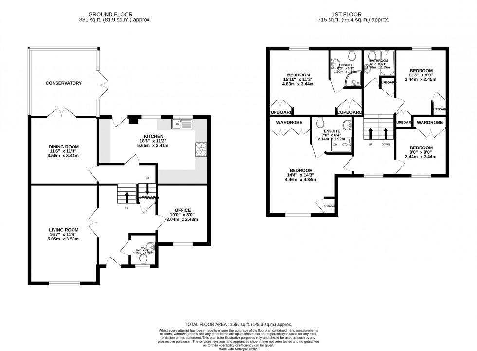 Floorplan for Eluneds Drive, Brecon, Powys
