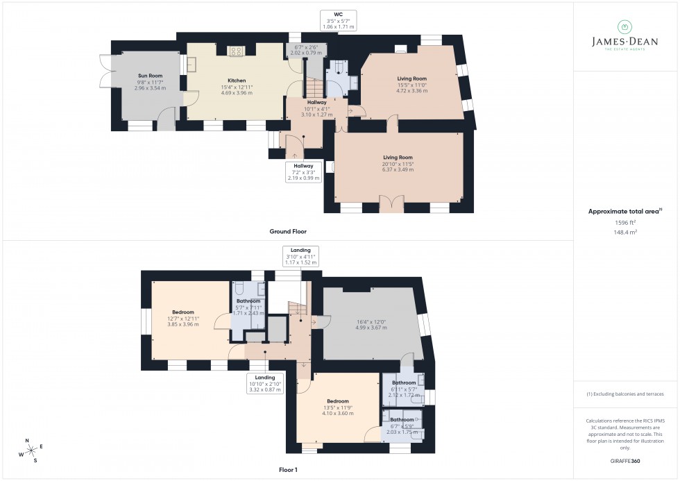 Floorplan for Glewstone, Ross-on-Wye, Herefordshire