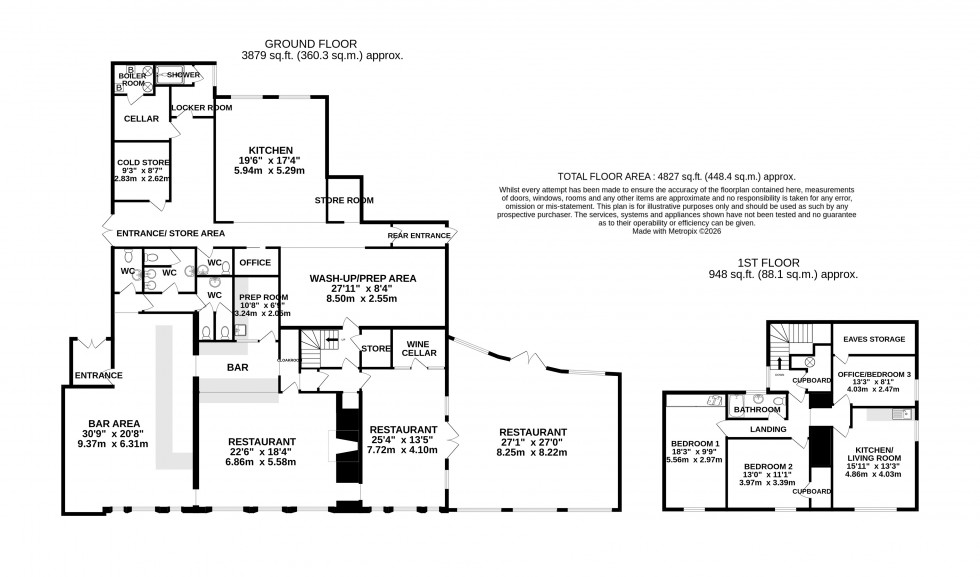 Floorplan for Hardwick, Abergavenny, Monmouthshire
