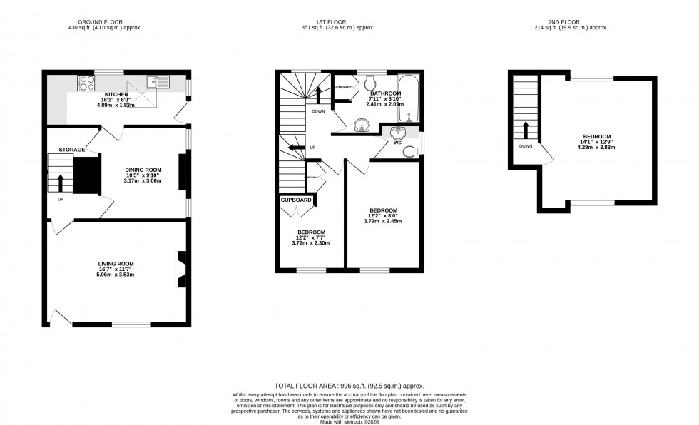 Floorplan for Talybont-on-Usk, Brecon, Powys